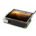 3.5inch Capacitive Touch Screen LCD For Raspberry Pi, 640×480, DPI, IPS, Toughened Glass Cover, Low Power